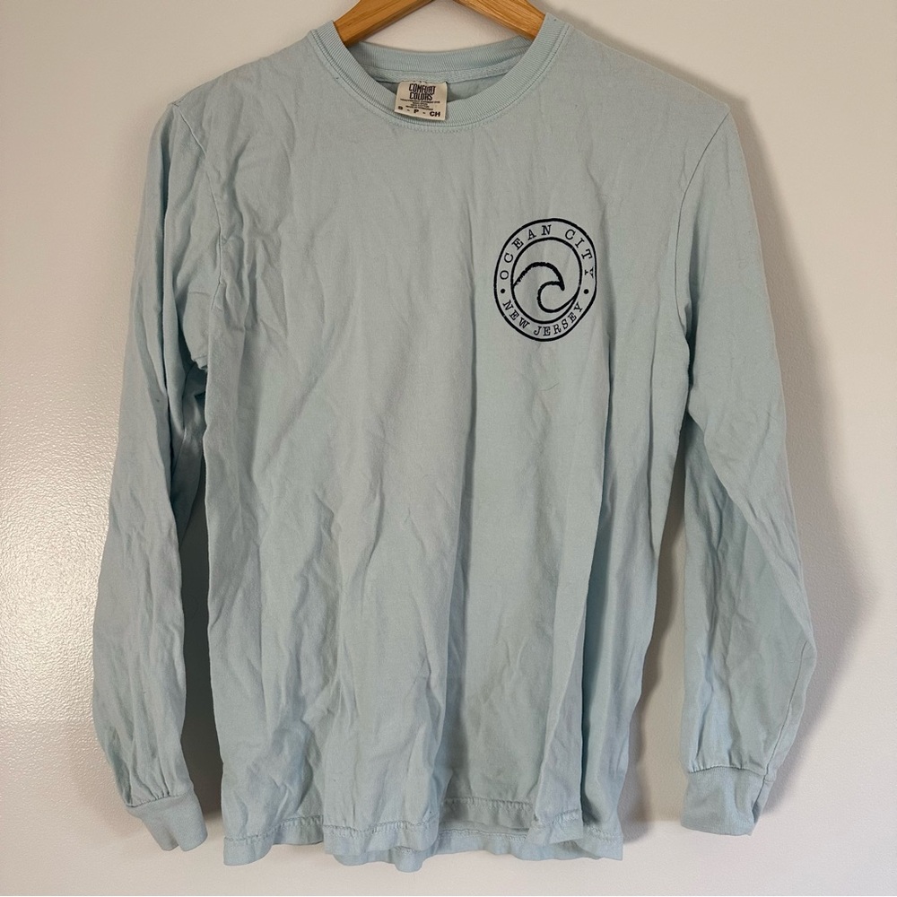 Ocean City New Jersey boardwalk tourist long sleeve cotton tee